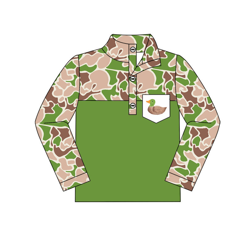 BT0935 pre-order  toddler boy clothes mallard camo boy winter top pullover-2024.10.4