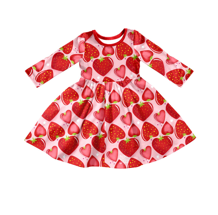 Pre-order Girls Strawberry Dress – ZHOHAO03
