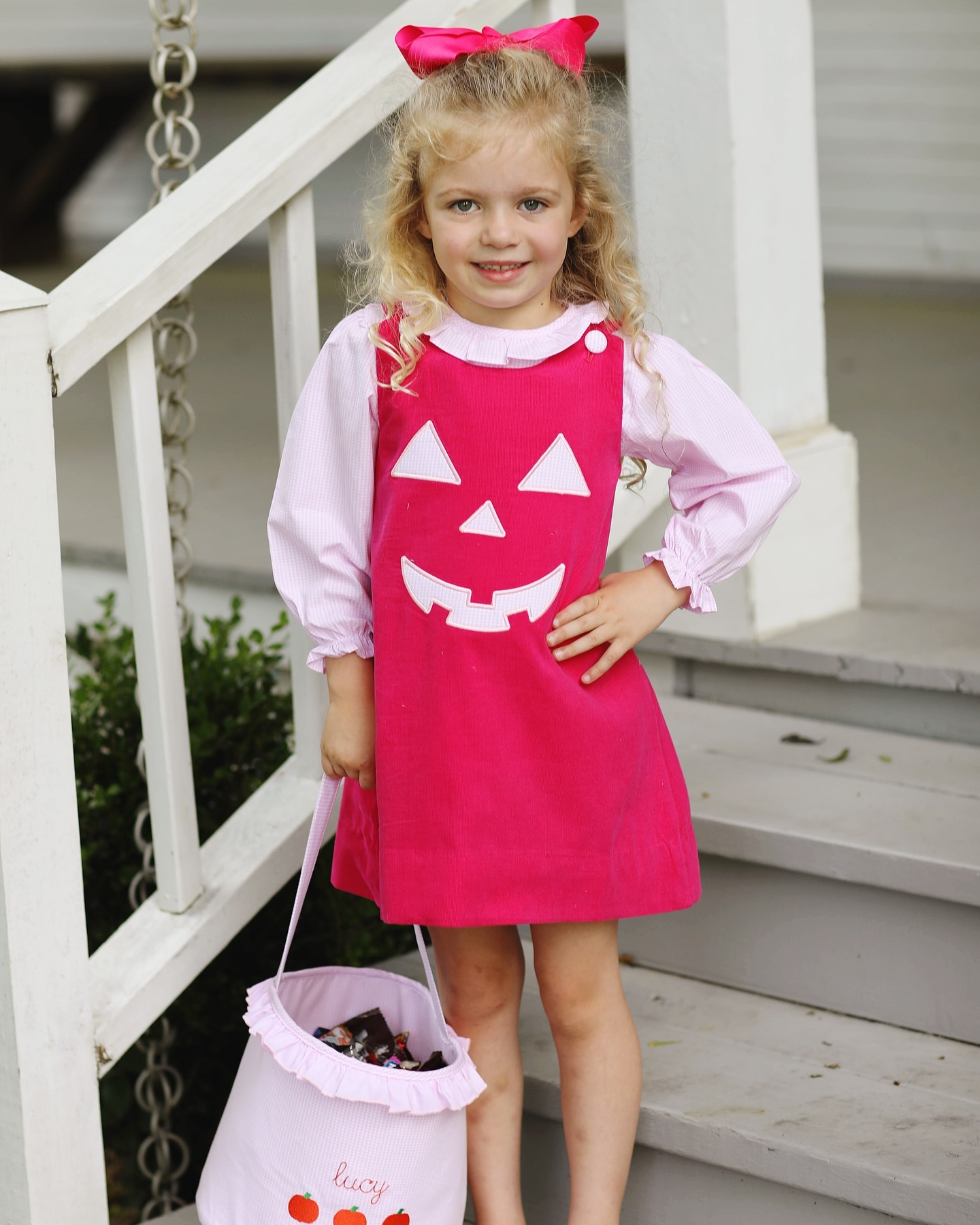 GLD0576 Girls Halloween Dress embroidery 2pcs