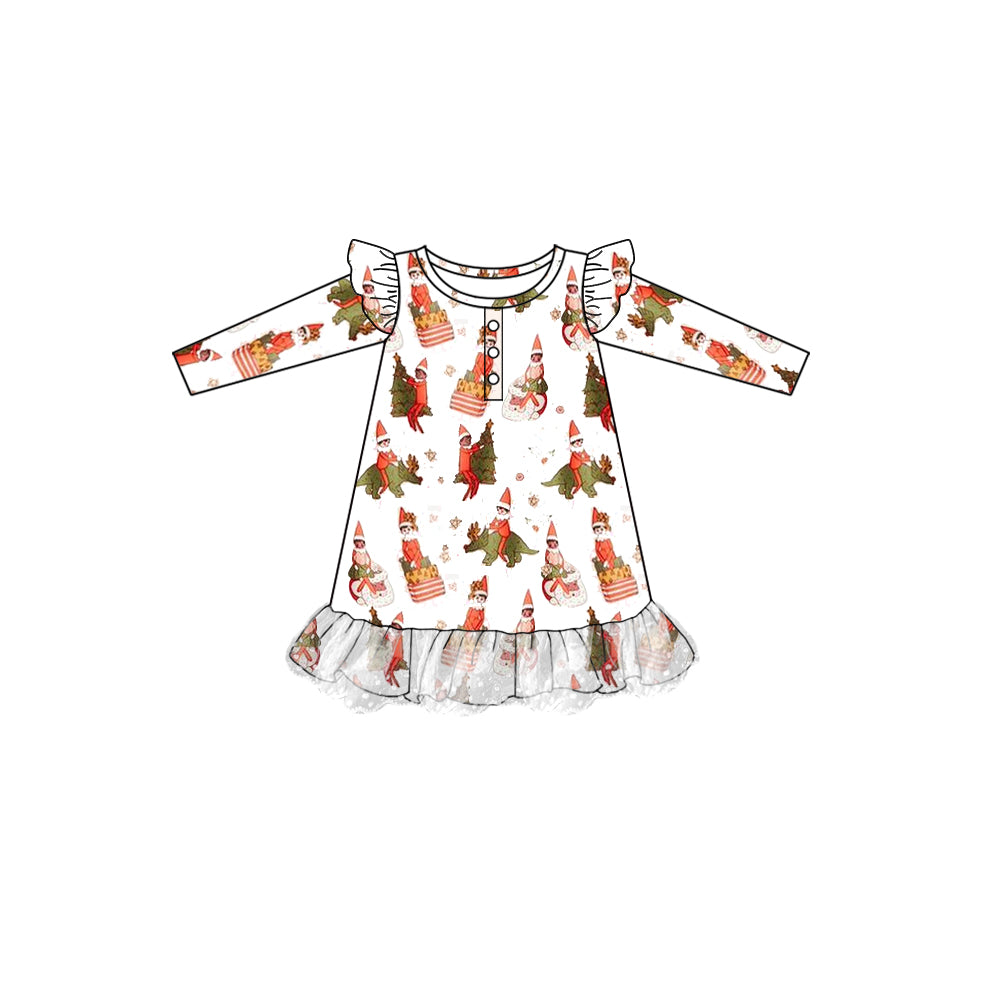 Pre-order GLD0706 Girls Christmas Dress ( Deadline August 5 )