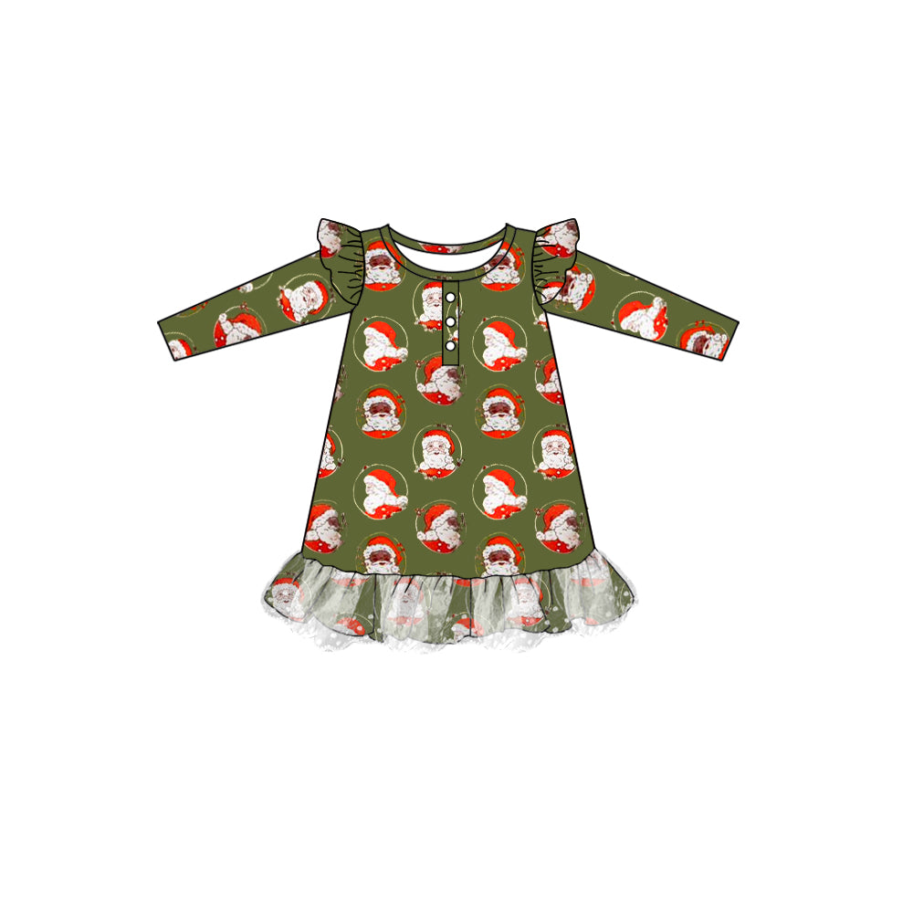 Pre-order GLD0707 Girls Christmas santa Dress ( Deadline August 5 )