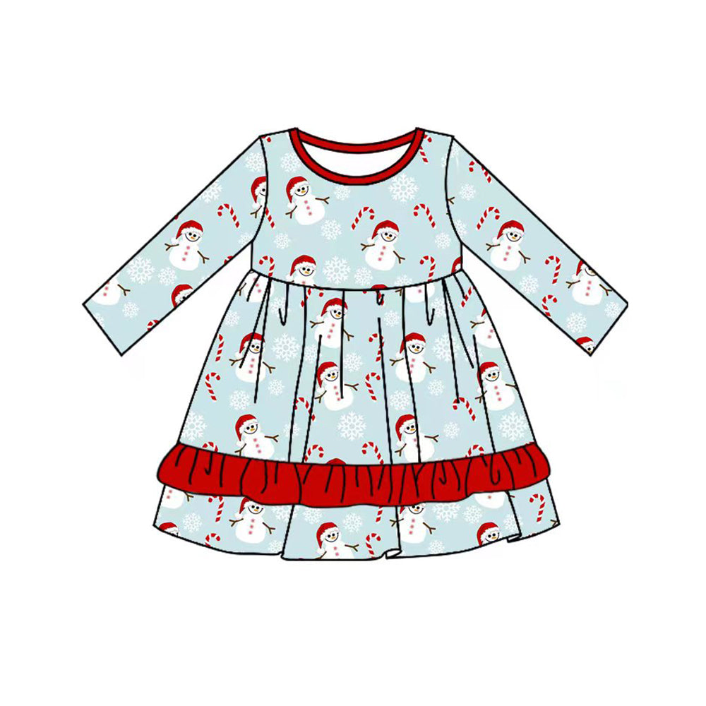 Pre-order GLD0749 baby Girls Christmas Dress ( Deadline August 12 )