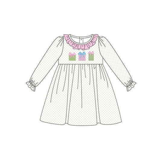 Pre-order GLD0761 baby Girls gift Dress ( Deadline August 15 )