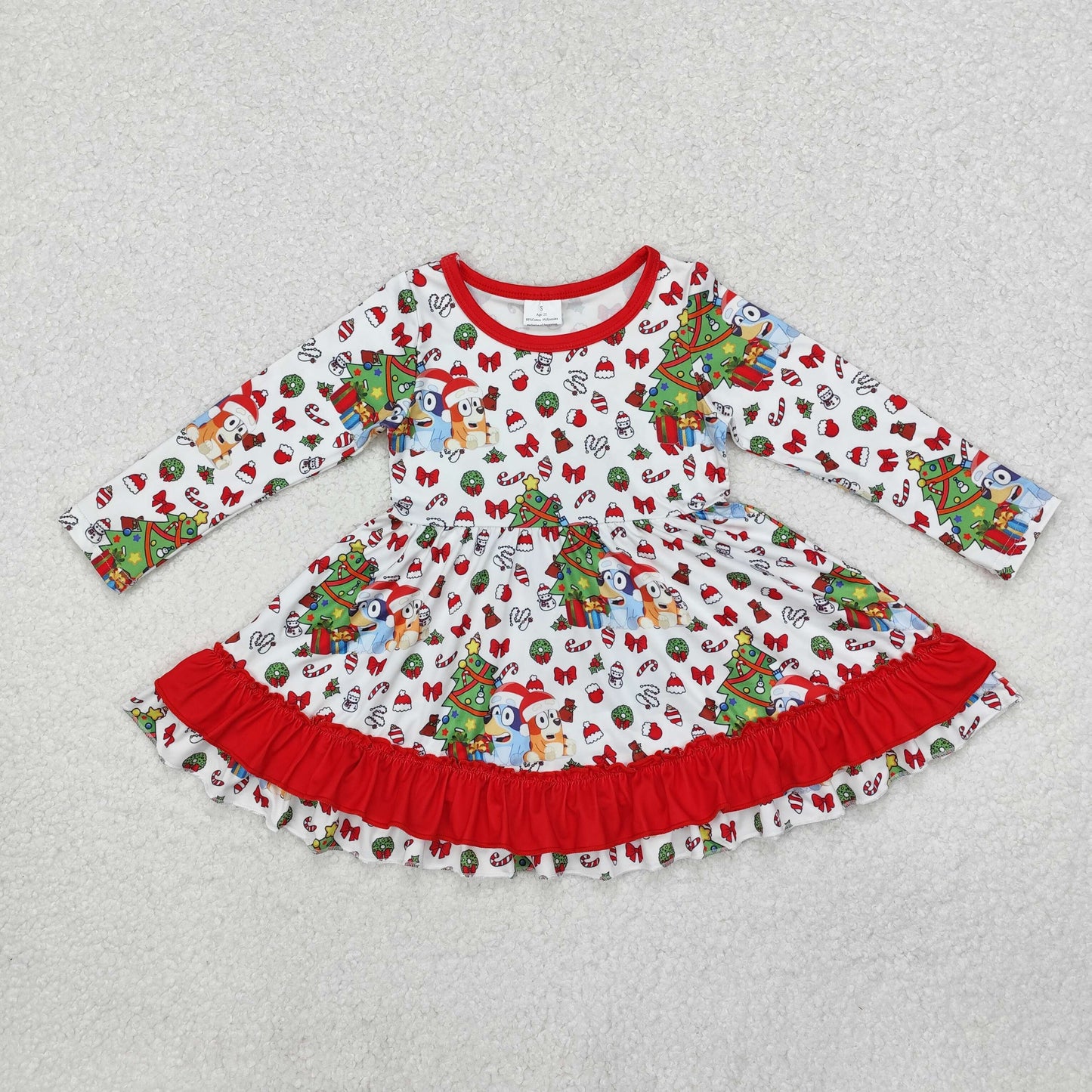 GLD0792 baby Girls Christmas Dress