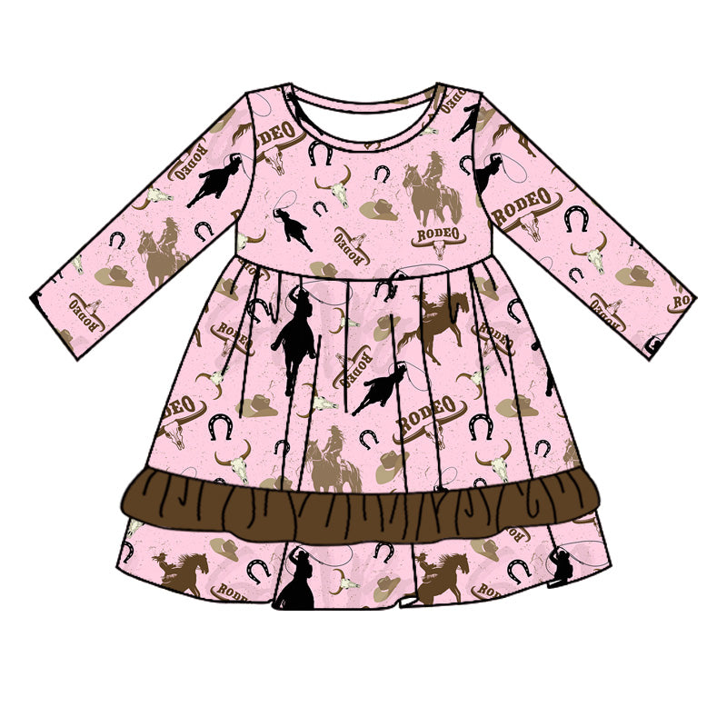 Pre-order GLD0818 baby Girls rodeo Dress ( Deadline September 3 )