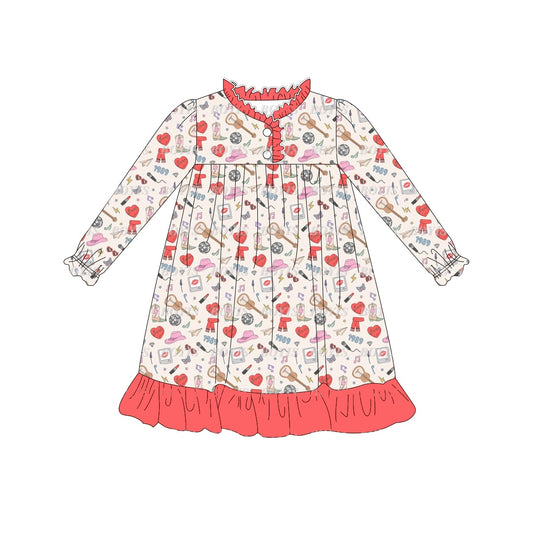 Pre-order GLD0824 baby Girls singer gown Dress ( Deadline September 3 )