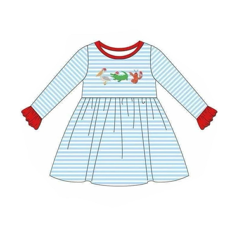 Pre-order GLD0850 baby Girls Christmas Dress ( Deadline September 17 )