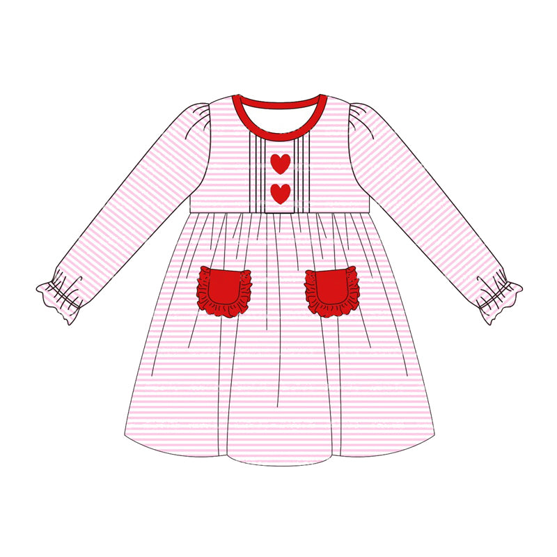 Pre-order GLD0853 baby Girls Valentine Dress ( Deadline September 18 )