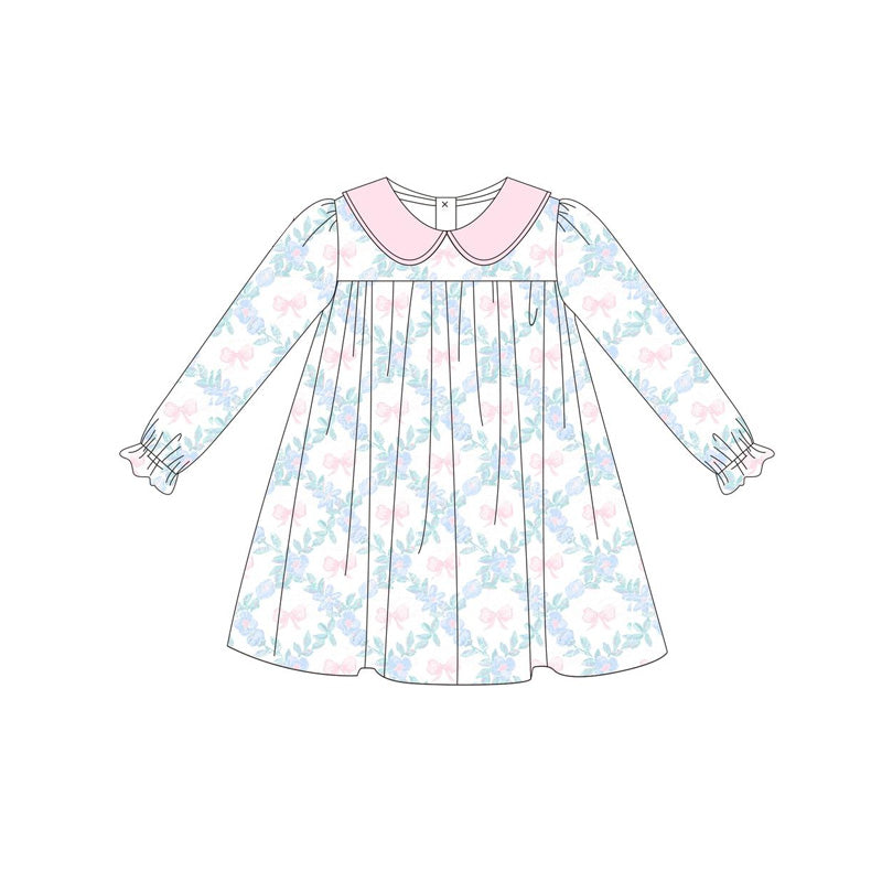 Pre-order GLD0854 baby Girls floral Dress