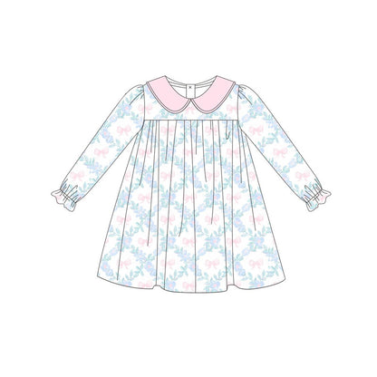 Pre-order GLD0854 baby Girls floral Dress