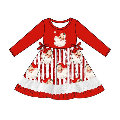 GLD0881 baby Girls Christmas santa Dress