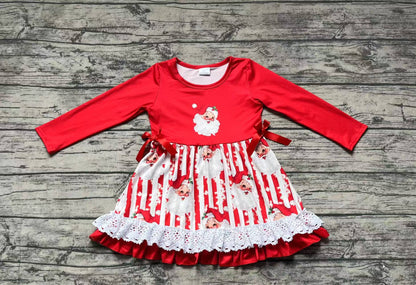 GLD0881 baby Girls Christmas santa Dress