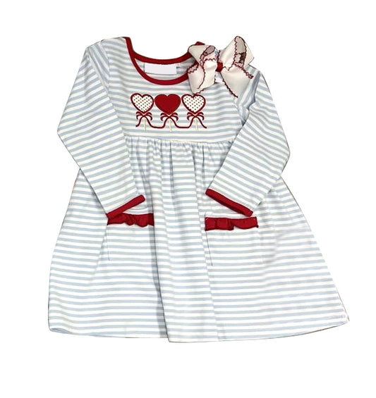 Pre-order GLD0884 baby Girls Valentine Dress ( Deadline September 26 )