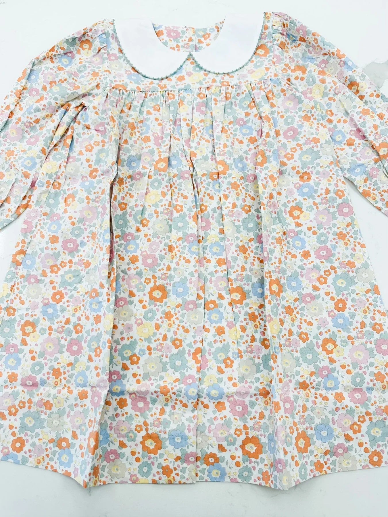 Pre-order GLD0885 baby Girls floral Dress ( Deadline September 27 )