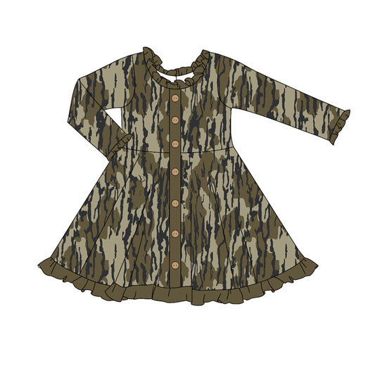 Pre-order GLD0914 baby Girls camo Dress ( Deadline Oct.3 )