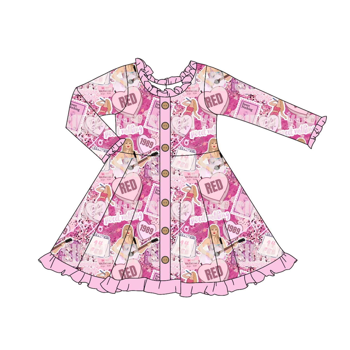 Pre-order GLD0916 baby Girls singer Dress ( Deadline Oct.3 )