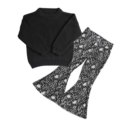 Girls Sweater Outfits Long Sleeves Black Jeans