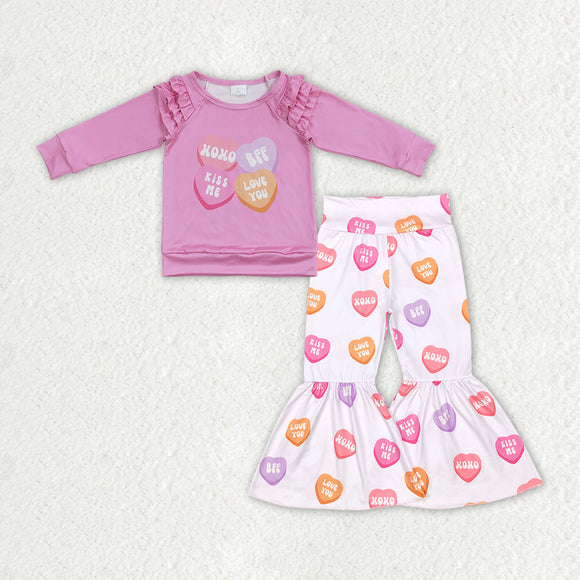 Girls Valentine heart XOXO Outfits
