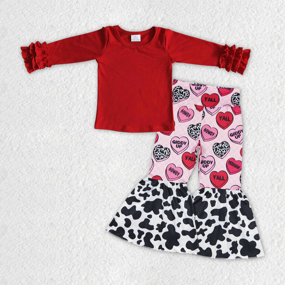 Girls Valentine Howdy Yall Outfits