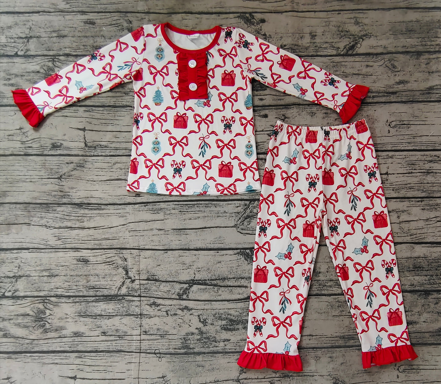 Pre-order GLP1201 Girls Christmas pajamas