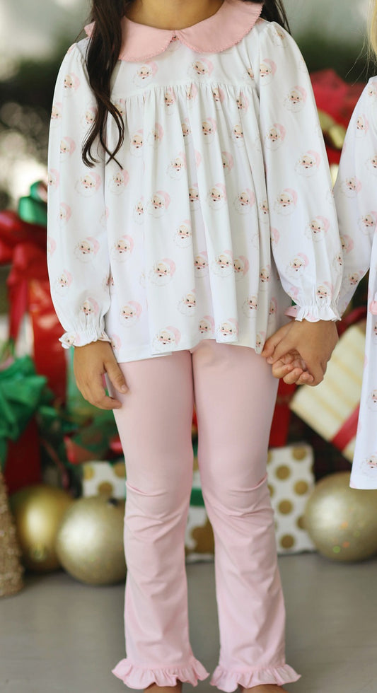 GLP1531 baby girls pink santa outfits