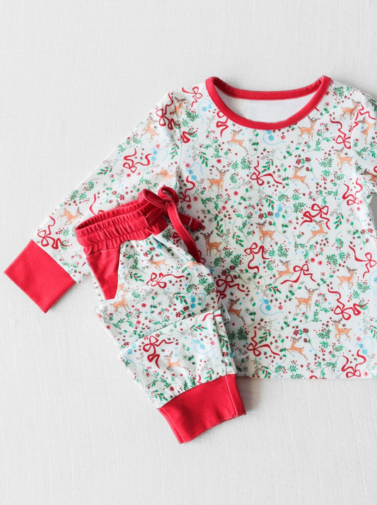 Pre-order GLP1580 baby girls Christmas pajamas ( Deadline August 5 )