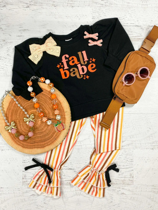 Pre-order GLP1591 baby girls fall babe outfits ( Deadline August 6 )