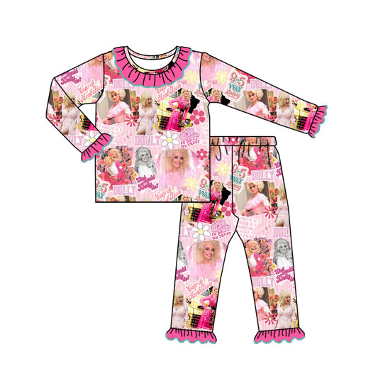 Pre-order GLP1635 baby girls long sleeve singer pajamas ( Deadline August 12 )