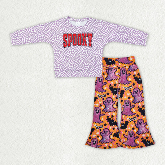 GLP1691 baby girls long sleeve Halloween spooky outfits