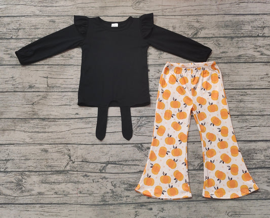 Pre-order GLP1720 baby girls long sleeve pumpkin outfits