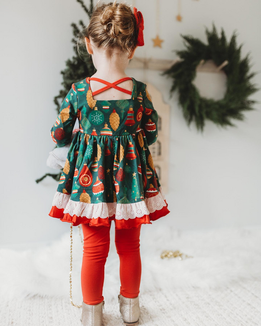 Pre-order GLP1779 baby girls long sleeve Christmas outfits ( Deadline September 2 )