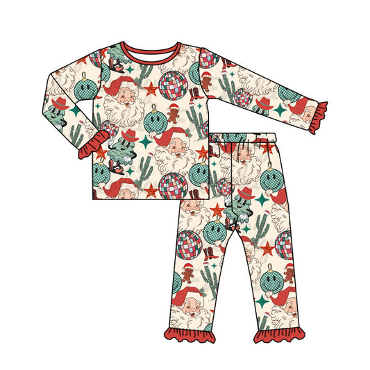 Pre-order GLP1780 baby girls long sleeve Christmas pajamas ( Deadline September 2 )