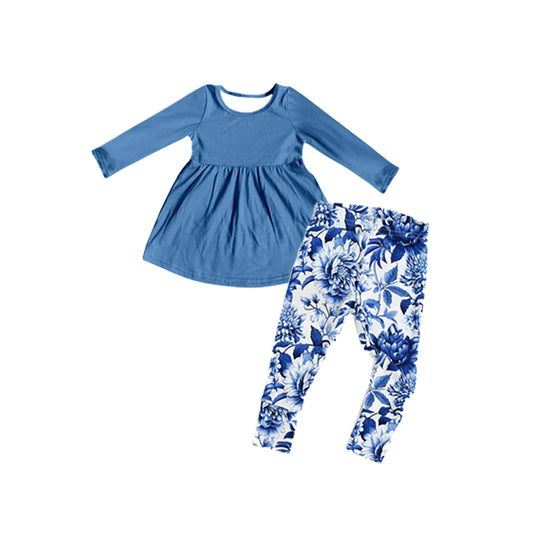 Pre-order GLP1885 baby girls long sleeves floral outfits ( Deadline September 19 )