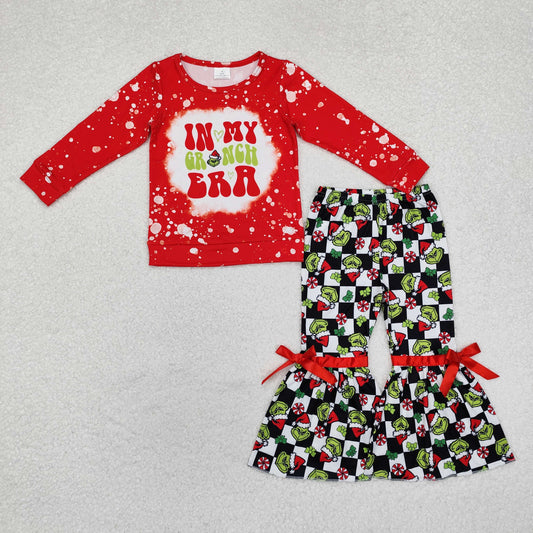 GLP1902 baby girls long sleeves Christmas outfits