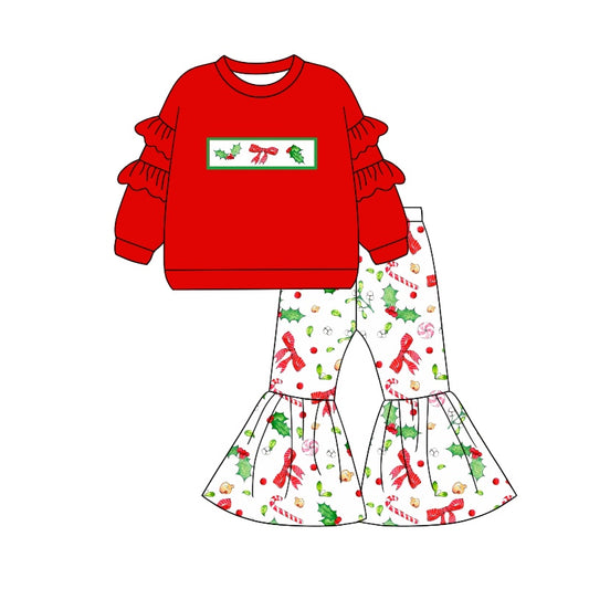 Pre-order GLP1961 baby girls long sleeves Christmas outfits ( Deadline September 29 )