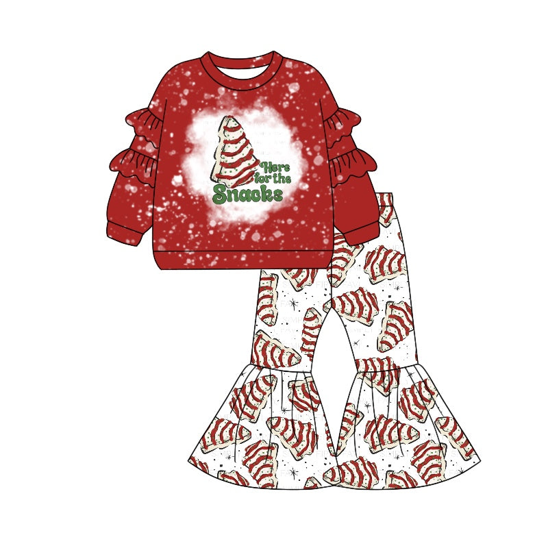 Pre-order GLP1963 baby girls long sleeves Christmas outfits ( Deadline September 29 )