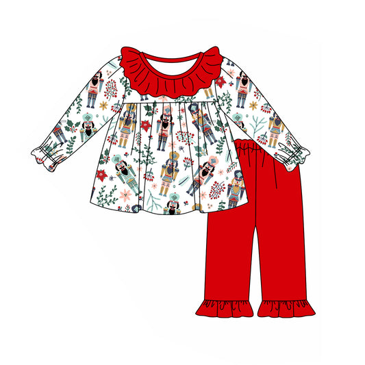 Pre-order GLP1976 baby girls long sleeves Christmas outfits ( Deadline September 30 )