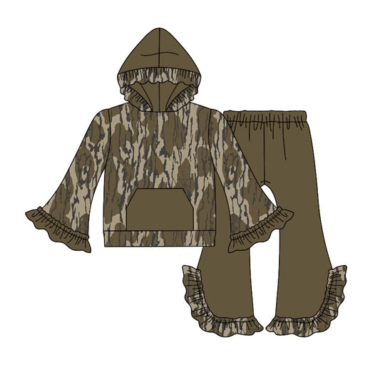 Pre-order GLP2030 Girls army green camo hoodies ( Deadline Oct.8 )