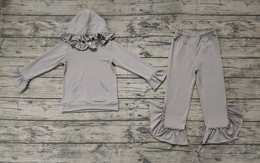 Pre-order GLP2250 Girls grey ruffle hat outfits