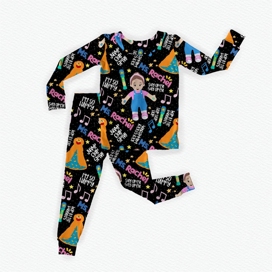 Pre-order GLP2271 baby Girls rachel black pajamas ( Deadline Dec.12 )