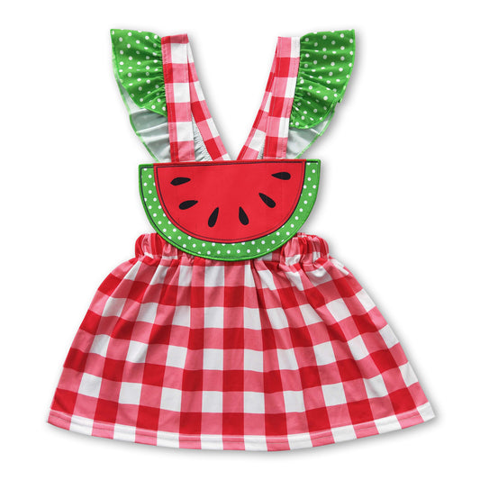 GSD0234 Girls Summer Watermelon Red Dress