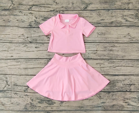 Pre-order GSD1393 baby girls pink yoga dress