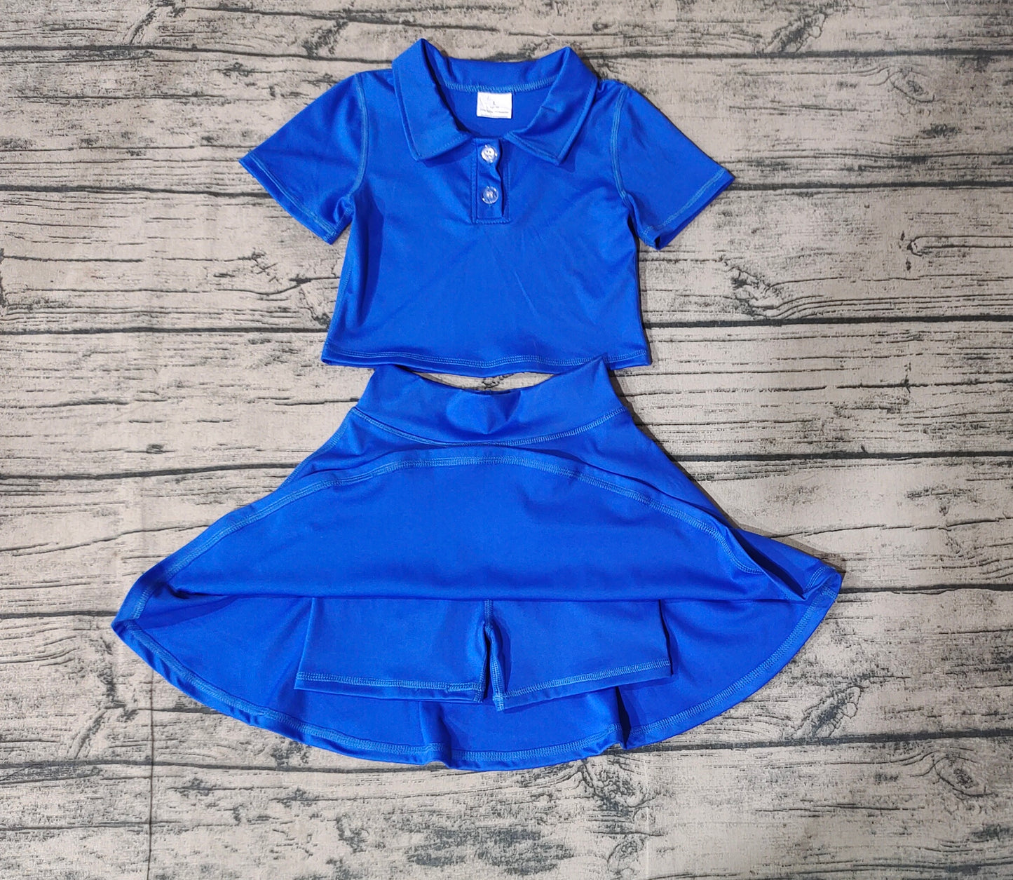 Pre-order GSD1396 baby girls blue yoga dress