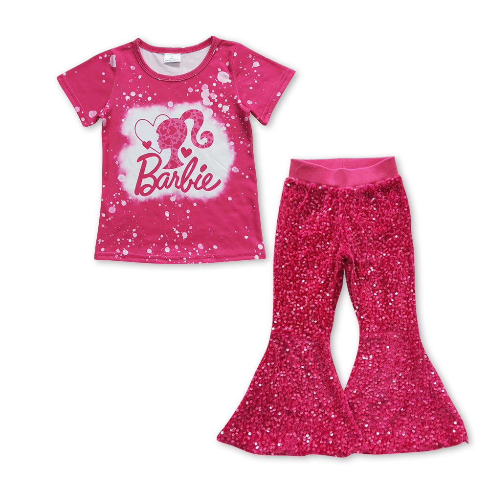 GT0293  P0112 Girls Barbie Outfits Sequined Pants