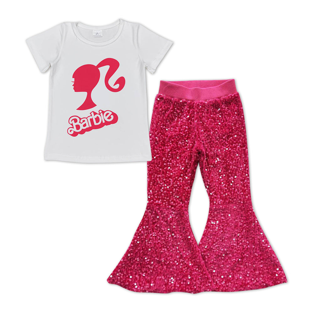 Girls Barbie Outfits Sequined Pants