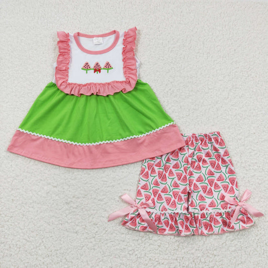 GSSO0179 Girls Watermelon outfits