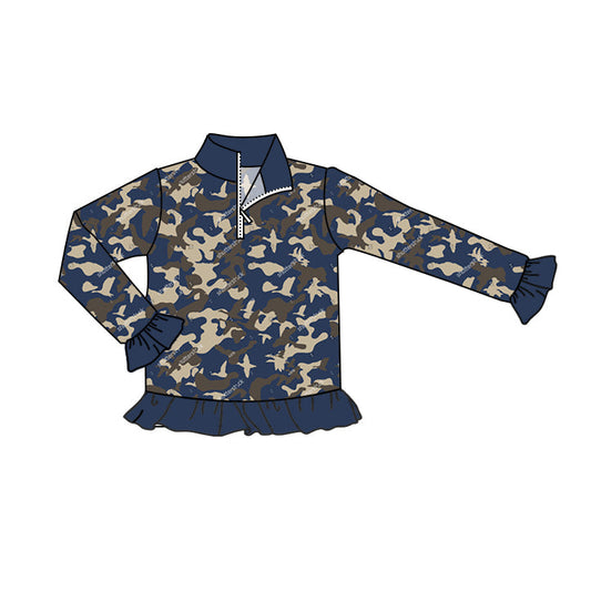 Pre-order GT0672 long sleeve mallard duck camo girl pullover