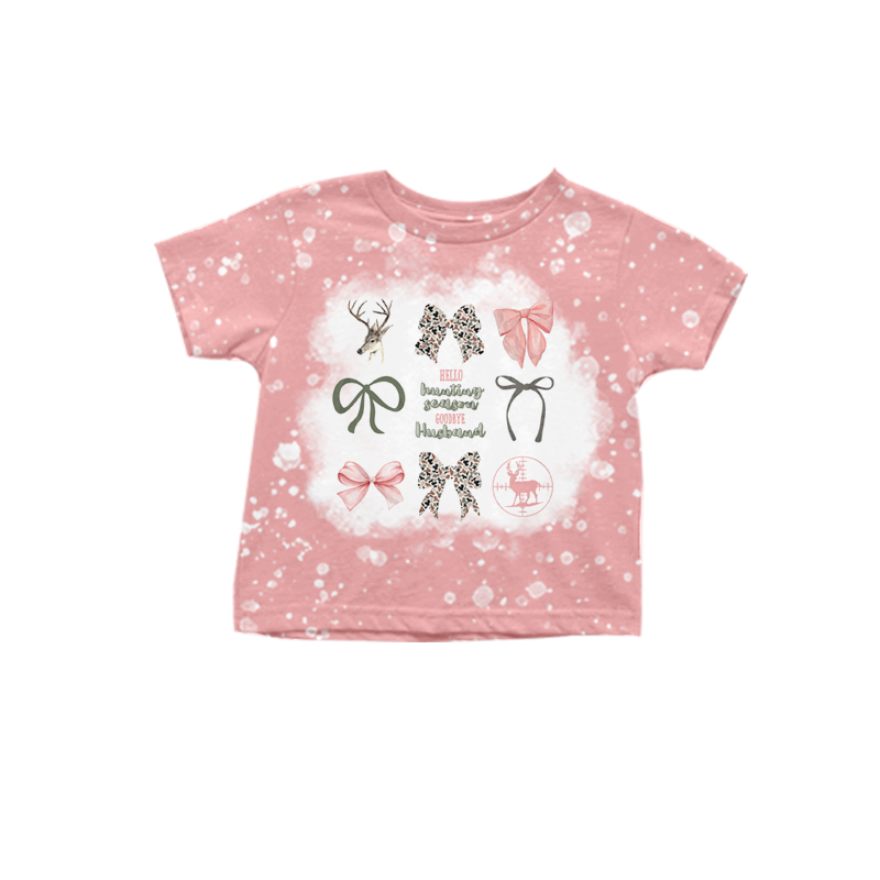 Pre-order GT0748 Girls bows baby T-shirt ( Deadline Sept. 18 )