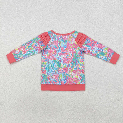 GT0766 Girls floral long sleeves top ( Deadline Sept 23 )