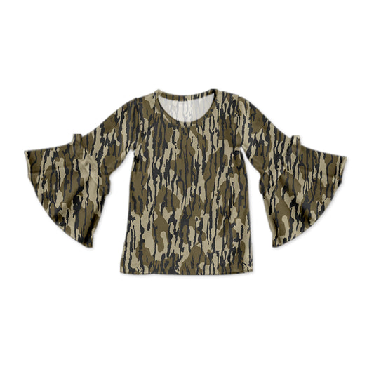 Pre-order GT0787 baby girls camo long sleeves top ( Deadline Oct.7 )